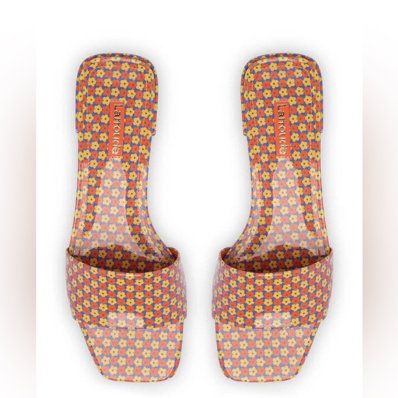 LARROUDE
Athena Slide Sandal In Orange NWOT - Picture 1 of 9